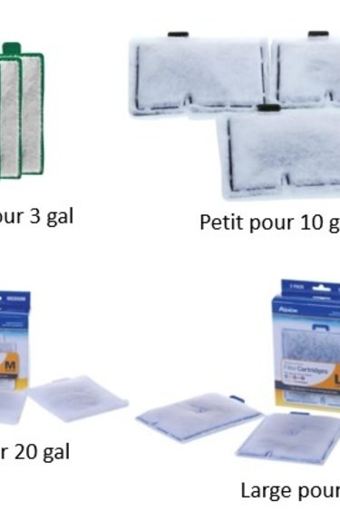 Aqueon Cartouche de remplacement pour filtreur interne QuietFlow E - pq de 3