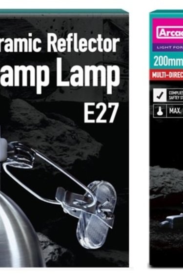 Arcadia Ceramic dome reflector clamp lamp