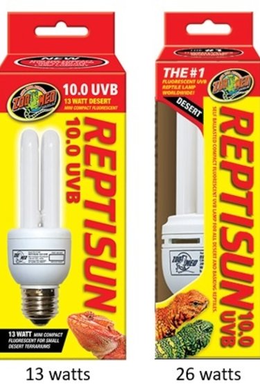 Zoomed ZOO MED Compact fluorescent "Reptisun" 10.0 UVB
