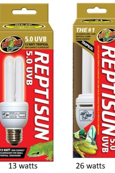 Zoomed ZOO MED Compact fluorescent "Reptisun" 5.0 UVB