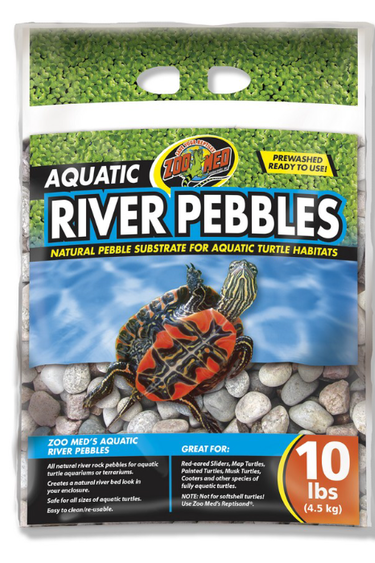 Zoomed Aquatic River Pebbles