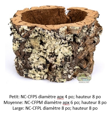 NewCal Pets NEWCAL Jardinière en liège et nichoir pour reptiles