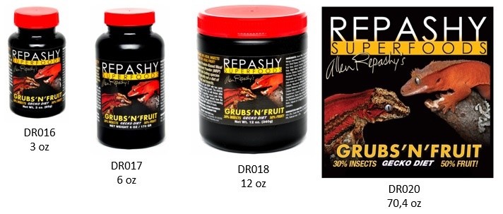 Repashy Larves et fruit diète pour Gecko Grubs 'N' Fruit