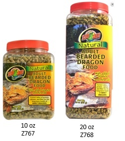 Zoomed Nourr. naturelle pour dragon barbu adulte - Natural Bearded Dragon Food - Adult Formula