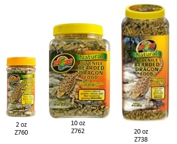 Zoomed Nourr. naturelle pour dragon barbu juvénile - Natural Bearded Dragon Food - Juvenile Formula