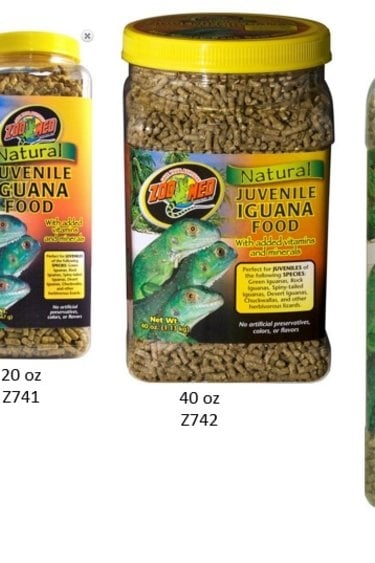 Zoomed Natural Iguana Food – Juvenile Formula