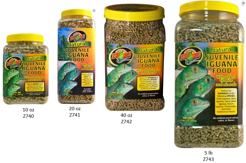 Zoomed Natural Iguana Food – Juvenile Formula