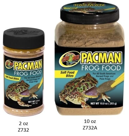 Zoomed Pacman Frog Food