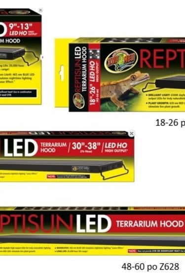 Zoomed ReptiSun® LED Terrarium Hood