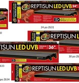 Zoomed Rampe d’éclairage " ReptiSun " DEL et UVB - LED UVB Terrarium Hood