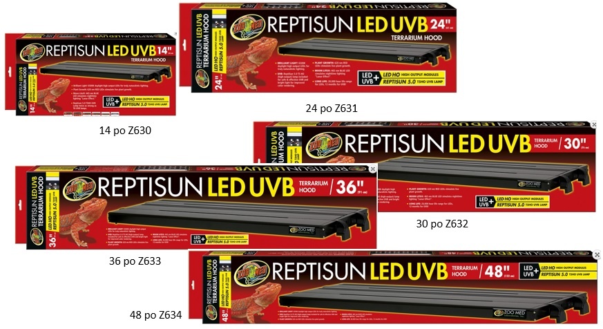 Zoomed T5 ReptiSun® LED UVB Terrarium Hood
