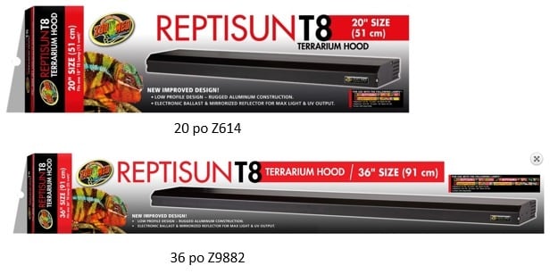 Zoomed T8 ReptiSun® Terrarium Hood