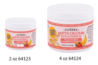 Fluker's ReptaCalcium with Vitamin D3 - Strawberry and Banana