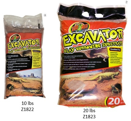 Excavator® Clay Burrowing Substrate - Magazoo, the Universe of Reptiles