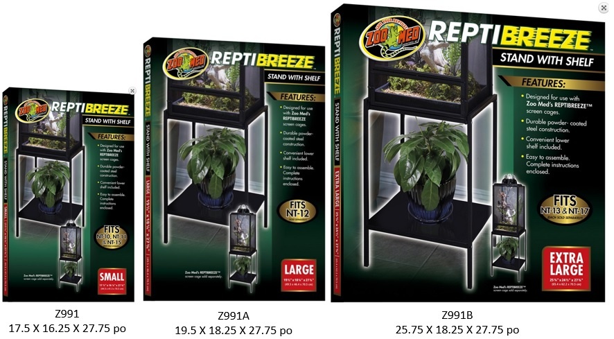 Zoomed ReptiBreeze™ Stand with Shelf