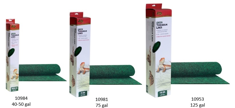 Zilla ZILLA Tapis de terrarium vert