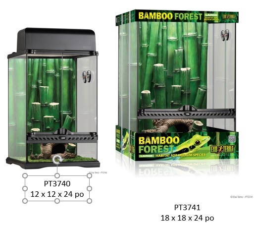 Exoterra EXO TERRA Terrarium équipé forêt de bambou