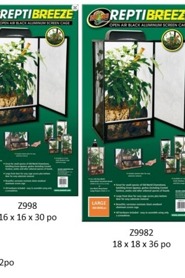 Zoomed ZOO MED Terrarium en grillage "Reptibreeze"