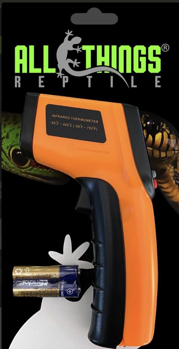 All things reptile Thermomètre digital infrarouge  sans contact - Infrared (IR)Digital Temperature Gun Thermometer