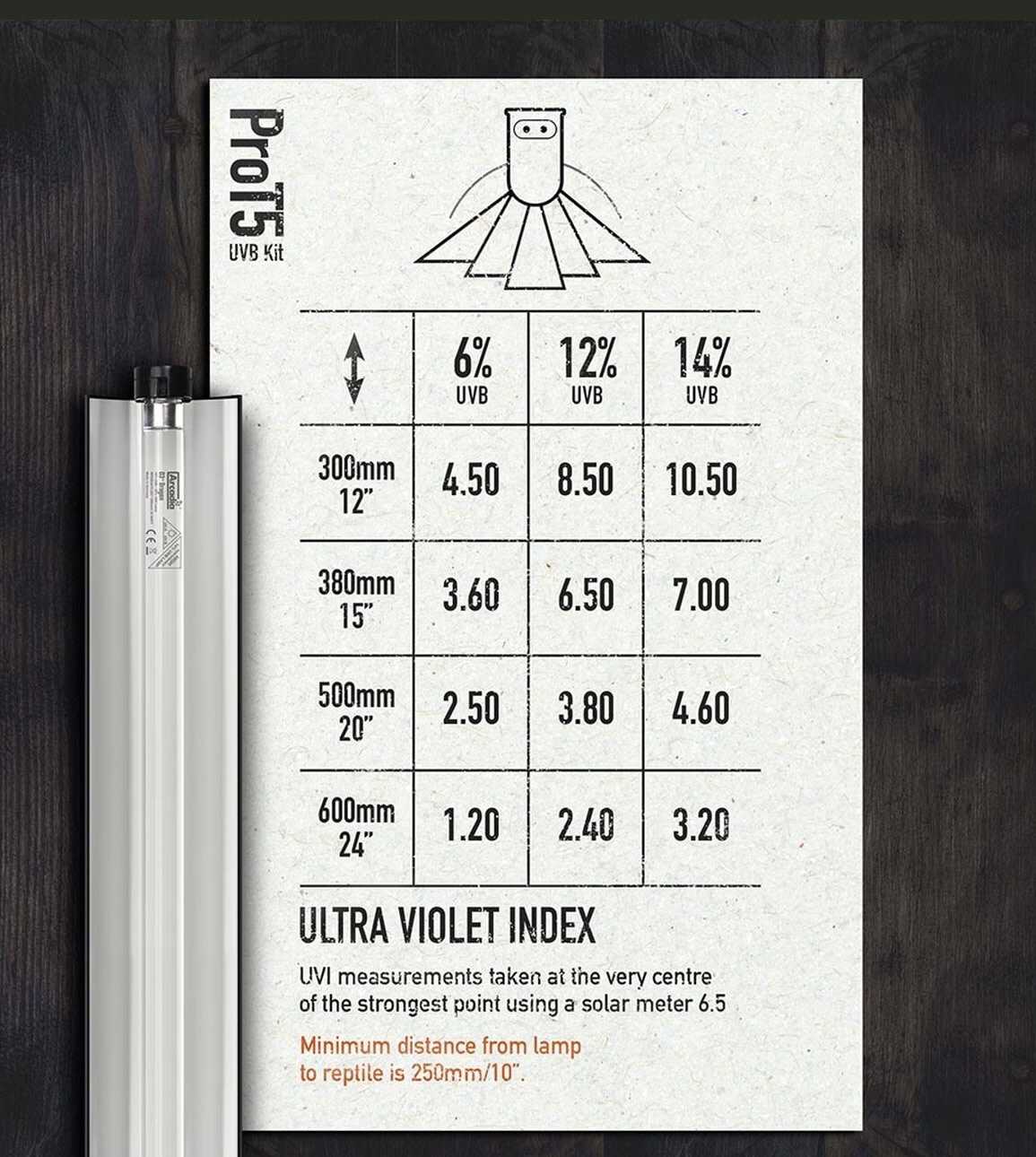 Arcadia ARCADIA Ensemble PRO T5 Ensemble UVB 12% lampe de désert