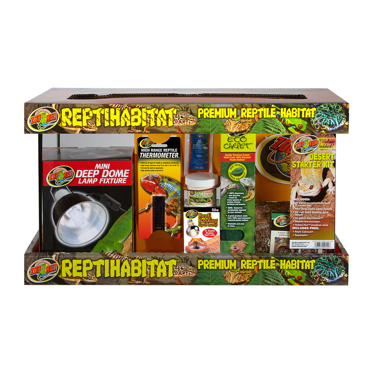 Zoomed ReptiHabitat™ Value Added Desert Starter Kit 20x10x12 in