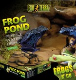 Exoterra Bol à eau en galet en forme d'étang - Frog Pond