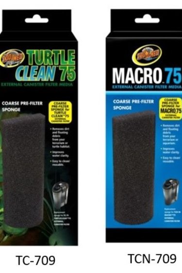 Zoomed ZOO MED TC-709 / TCN-709 Éponge pour préfiltre grossier -  Turtle Clean™ 75