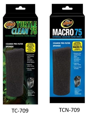 Zoomed ZOO MED TC-709 / TCN-709 Éponge pour préfiltre grossier -  Turtle Clean™ 75