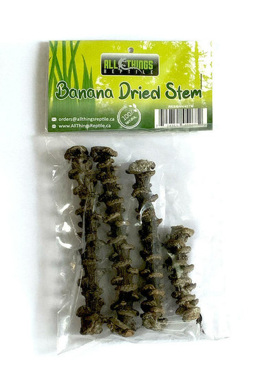 All things reptile Tige séchée de banane pq de 4 - Banana Dried Stem 4 pack