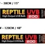 Exoterra Néon fluorescent UVB200 à rendement élevé pour reptiles