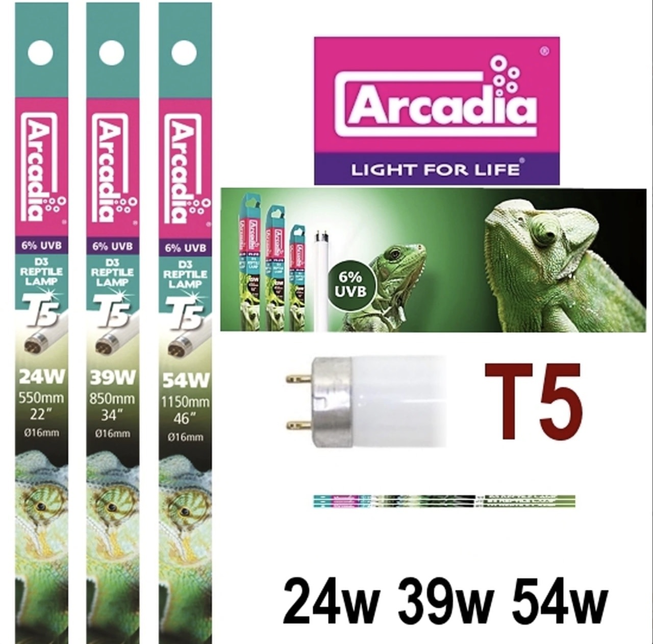 Arcadia Arcadia T5 D3+ 6% UVB