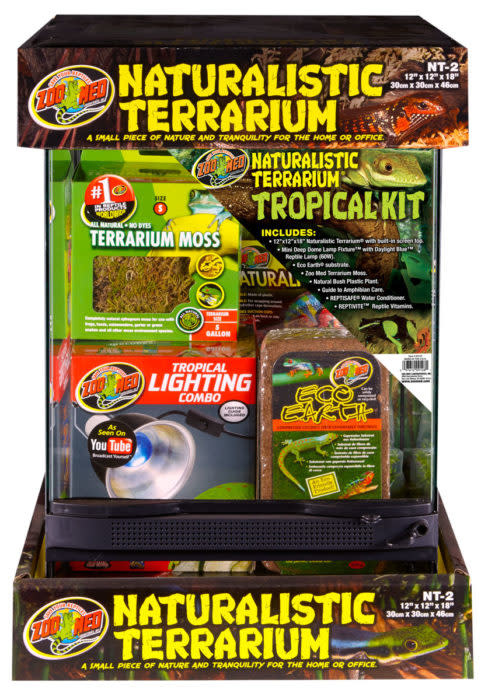 Zoomed Terrarium "Naturalistic" ensemble tropical - Naturalistic Terrarium® Tropical Kit