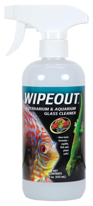 Wipeout Terrarium & Aquarium Glass Cleaner - Magazoo, the Universe of  Reptiles