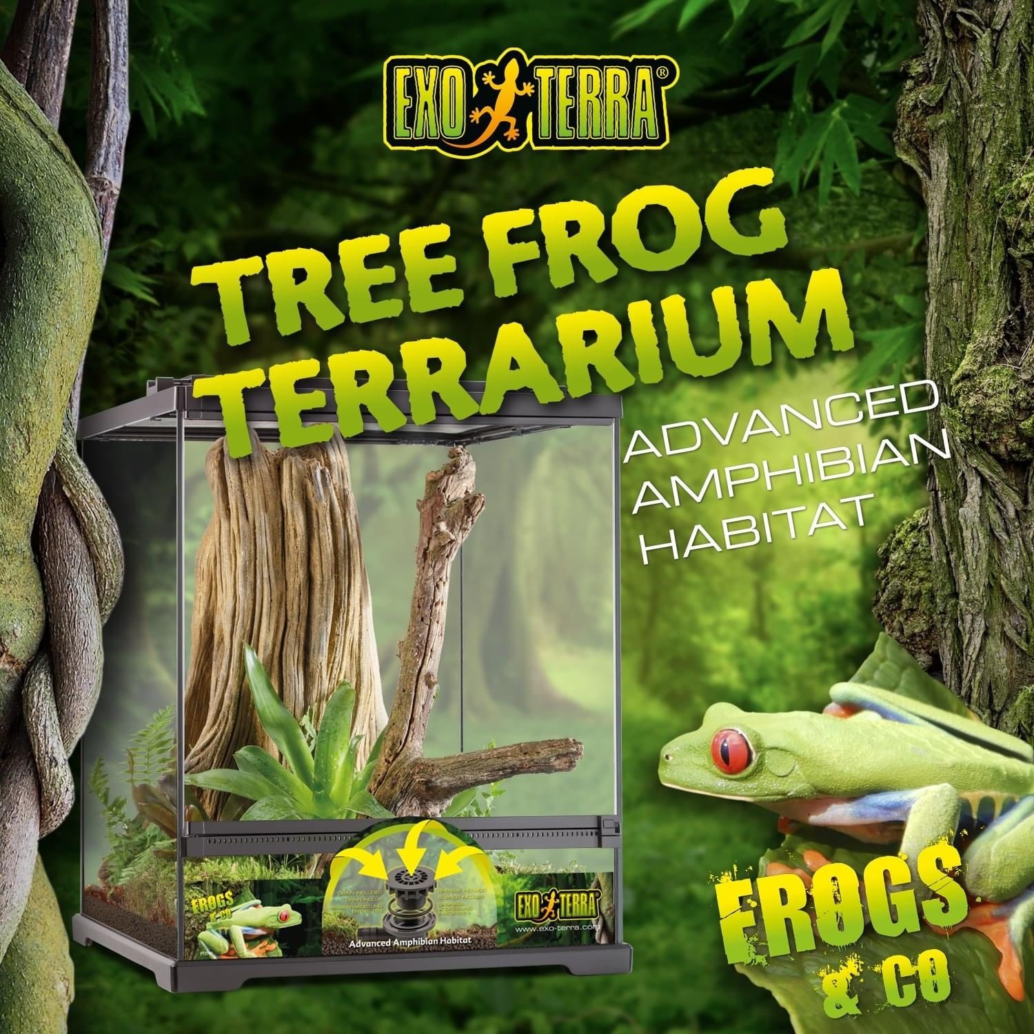 Exoterra Exoterra  Amphibian Terrarium / Dart Frog