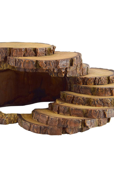 Reptiles treasures REPTILES TREASURES 65452 Cachette tranches de bois 11" X 9.5" X 5"