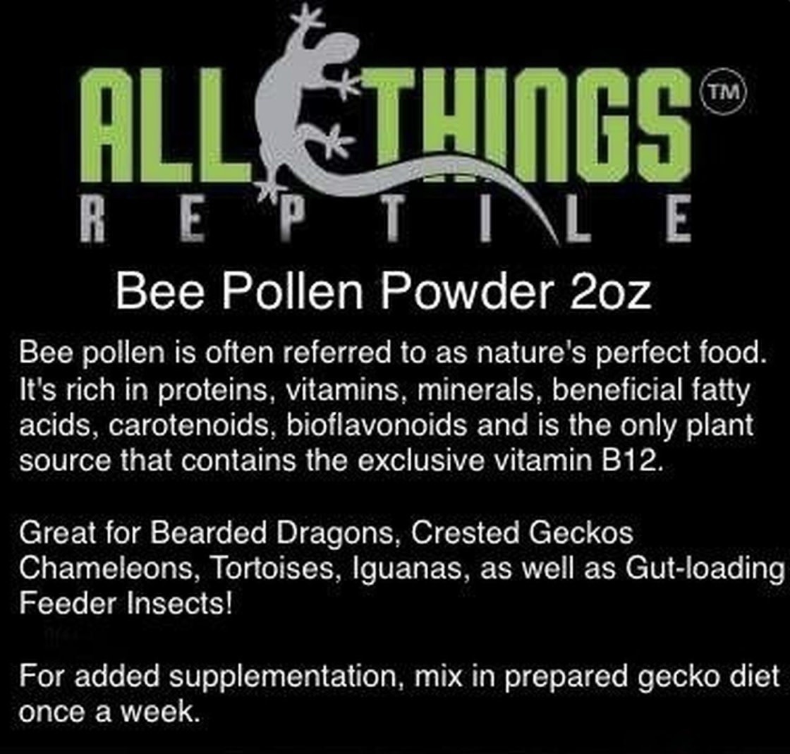 All things reptile ATR BC_1055 Poudre de pollen d'abeille 2 oz