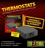 Exoterra EXO TERRA PT2464 Thermostat 600w et hygrostat 100w avec minuteur à fonction diurne et nocturne