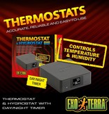 Exoterra Thermostat 600w et hygrostat 100w avec minuteur à fonction diurne et nocturne