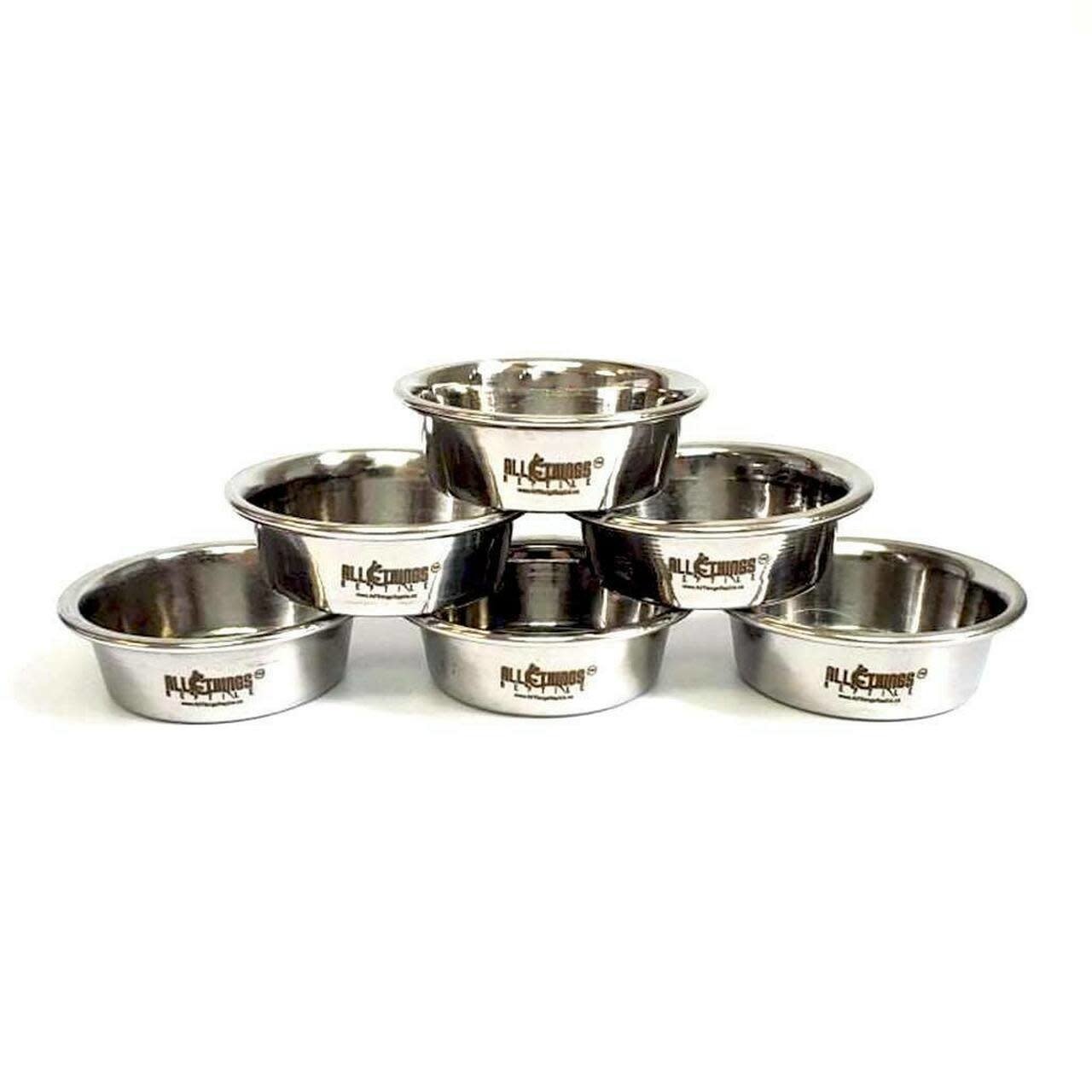 All things reptile Stainless Steel Feeding Cups/Dishes (0.5oz)