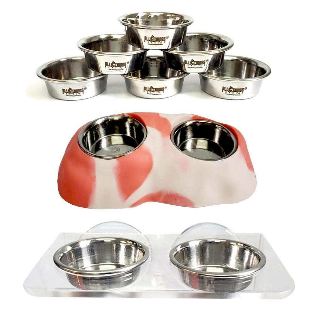 All things reptile Stainless Steel Feeding Cups/Dishes (0.5oz)