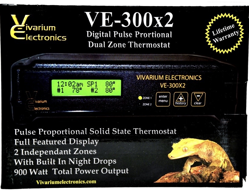 Vivarium Electronics Thermostat Vivarium Electronics VE300x2 - Certifié CSA - Vivarium Electronics VE300x2 Thermostat - CSA Certified