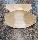 Magazoo Eco-friendly disposable food boat plates made of natural bamboo, 100% biodegradable