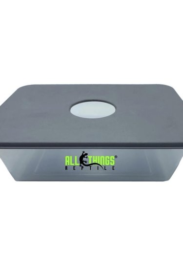 All things reptile ATR BC_2583 Boîte de ponte avec couvercle (Dimension 8"L x 6W" x 2.5"D)