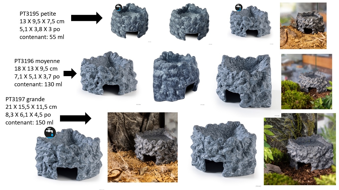 Exoterra EXO TERRA Grotte de coin en céramique