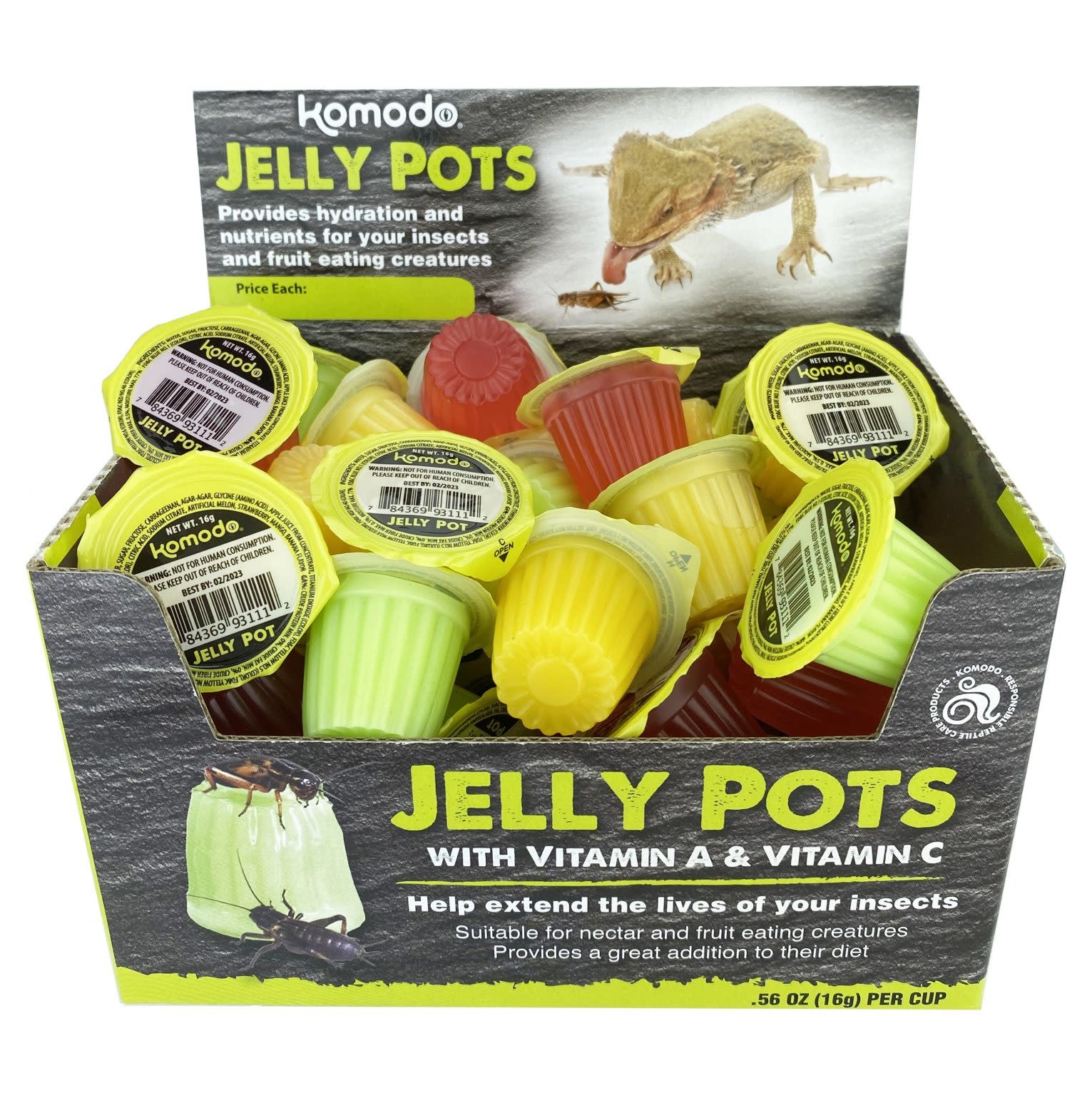 Komodo KOMODO KD-93100 Pot de Fruit en gelée 16gr chaque