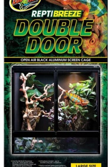 Zoomed ReptiBreeze® Double Door large size double door 36″x 18″x 36″