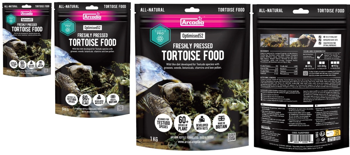 Arcadia Reptile EarthPro Optimised52 Tortoise Food