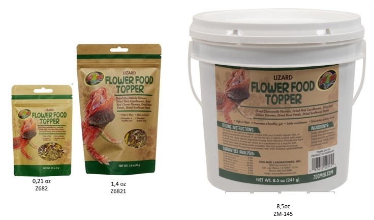 Zoomed Nourriture flocons de fleurs pour lézard - Lizard Flower Food Ropper