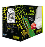 Exoterra EXO TERRA PT2364 Ensemble de dôme d’éclairage combo avec ampoule à rayons UVB nano