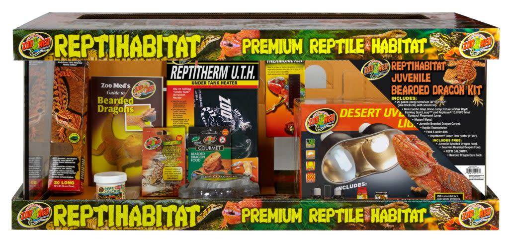 Zoomed ReptiHabitat Juvenile Bearded Dragon Kit 30 X 12 X 12"